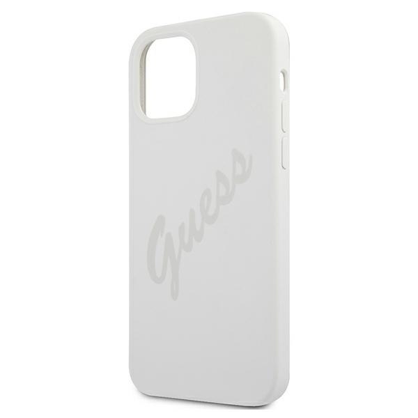 Guess GUHCP12SLSVSCR iPhone 12 mini 5,4" kremowy/cream hardcase Script